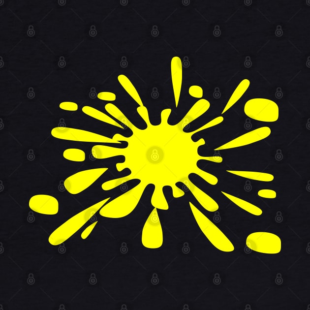 Splat - Yellow by Boo Face Designs
